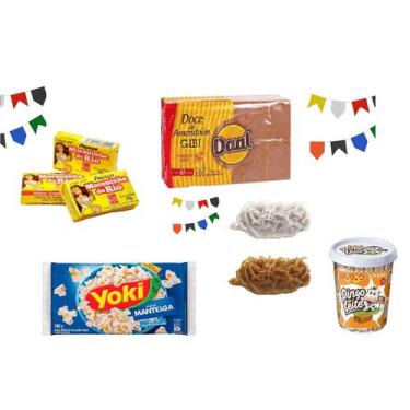 Imagem de Kit nº7 c/ 180un Doces Diversos Festa junina + bandeirinha - Blook