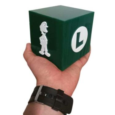 Imagem de Luminária Luigi de Mesa ou Cabeceira Irmão Super Mario Luminaria Verde