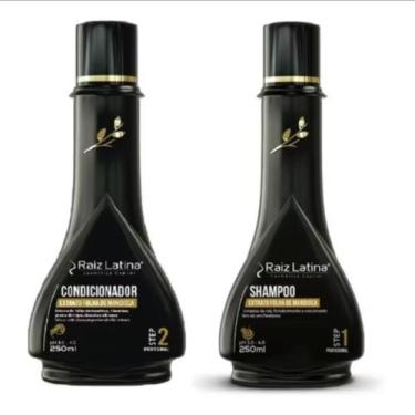 Imagem de Kit mandioca Raiz Latina shampoo e condicionador linha home care, 1kg