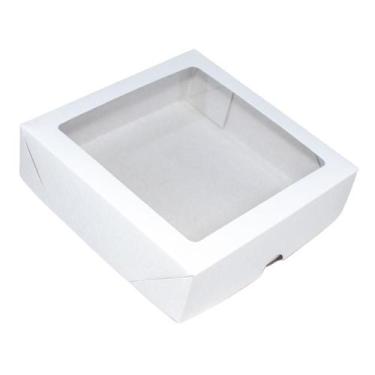 Imagem de Caixa Papel Duplex Branca 15x15x4 Bombom Trufas 20 Un - Salvo Embalage