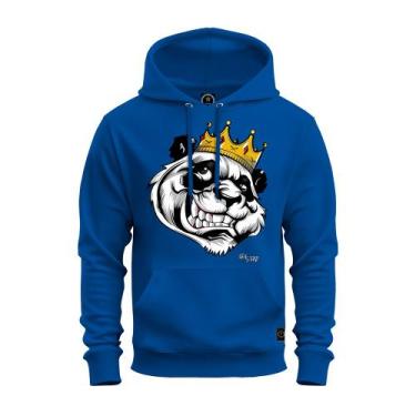 Imagem de Moletom Estampado Blusa De Frio Canguru Confortável King OF Panda - Su