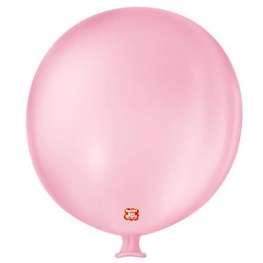 Imagem de Balão de Festa Látex Gigante 3 pés - 91cm - Rosa Baby - 1 unidade - Sã