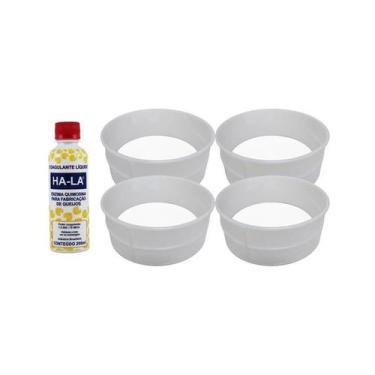 Imagem de 1 Coalho Ha-la 200ml + 4 Formas Queijo Minas 1kg Injesul - COMBO