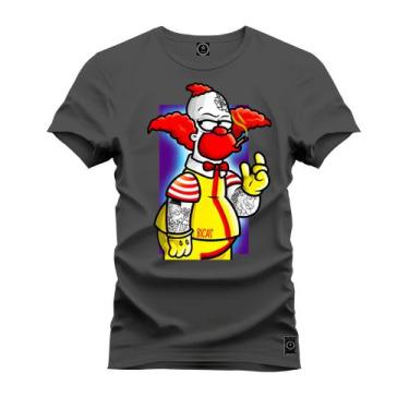 Imagem de Camiseta T-Shirt Unissex Eestampada Algodão Palhaço Bolado_x000D_ - Ne