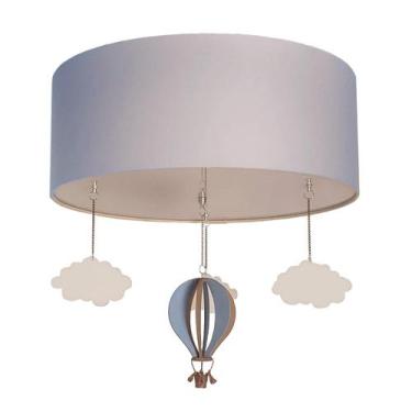 Imagem de Plafon Balão Cúpula ul 40x15cm - 2 Lâmpadas LED 15W - Tom luz, Bivolt