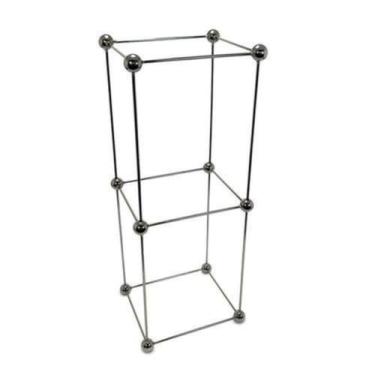 Imagem de Escultura Decorativa Moleculas Retangular Impecavel Luxo - LUXdécor