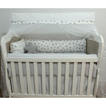 Imagem de Kit de Berço Crescer - 10 Peças - Bebê Pelúcias e Enxovais, Gray Whale