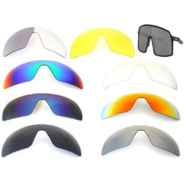 Imagem de Lentes de reposição Galaxy para óculos de sol Oakley Sutro OO9406 (não ajuste asiático, Lite ou Lite), 8 pares de cores, 8 pares de cores, 0