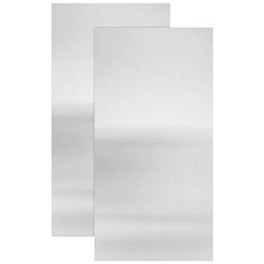 Imagem de CKVIHAV 2 chapas de aço inoxidável 430, 6" x 12" x 1/32" para placa de montagem magnética na parede