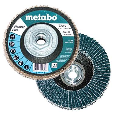 Imagem de Metabo 629413000 6" x 5/8" - 11 Discos Abrasivos Flapper Plus 60 Grit, 5 pacotes