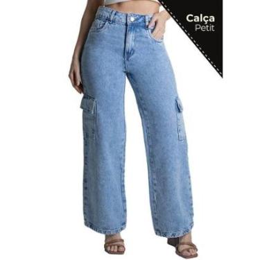 Imagem de Calça Jeans Sawary Cargo Petit Feminina-Feminino
