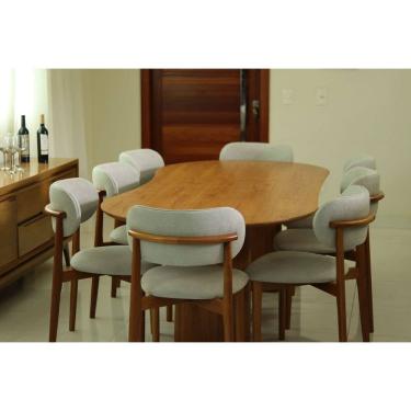 Imagem de Sala  de Jantar 2,40m  com 8 Cadeiras Lais - Requinte  Salas
