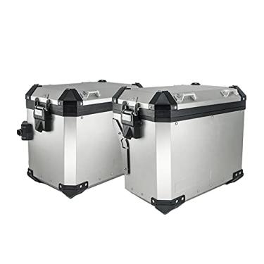 Imagem de Cestos laterais para bagagem de viagem de motocicleta para R1200GS R1250GS Adventure Adv LC 2014-2021 caixa traseira com sela traseira bolsa de bagagem, alforje, mala para motocicleta, capinha