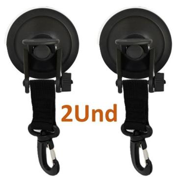 Imagem de Kit 2 Ventosa C/ Gancho P/ Fixar Tendas Barracas Camping Atividades ao