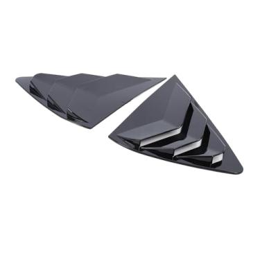 Imagem de Janela Traseira Akozon 2pcs Tampa de Ventilação para Lever (Preto brilhante)