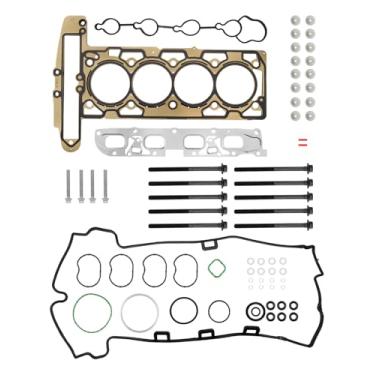 Imagem de Conjunto de junta de cabeça 2,4 L, com kit de parafusos de cabeça de cilindro, compatível com Chevy Equinox Captiva Malibu, GMC Terrain, Buick Regal Lacrosse, GM 2.4L 2384cc 145cid L4 DOHC Engine, #
