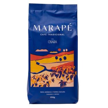 Imagem de Café Marapé Tradicional 100% Arábica Torrado e Moído, em Pó de Torra Escura com Selo ABIC, Origem Brasileira, Ideal para Como Fazer Café Autêntico e Aromático (1, 250 g)