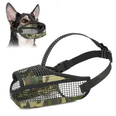 Imagem de GoGoPaw Focinheira Para Cães Grandes, Médios E Pequenos, Focinheira De Malha Macia Para Cães Com Alça Ajustável Reflexiva, Evita Mordidas, Mastigações E Lambidas, Design De Focinho Aberto Para Cães