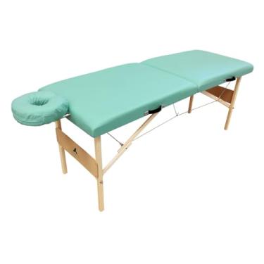 Imagem de Maca Profissional Portátil Asturia - Leve 14kg, Suporta até 200kg (Verde Claro)