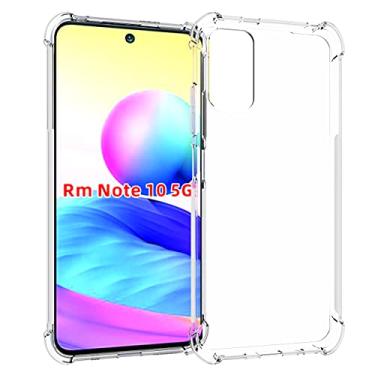 Imagem de USTIYA Capa para Redmi Note 10 5G/Poco M3 Pro 5G Uso Resistente, Bumper Absorção Choques em TPU Transparente Protector Câmera Espessamento nas Quatro Pontas da Carcasa