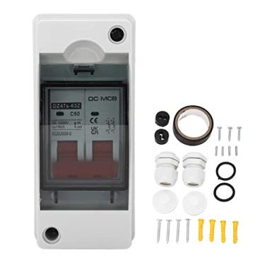 Imagem de Disjuntores Elétricos Em Miniatura, Interruptor Isolador Em Miniatura 2P DC, Disjuntor Solar Fotovoltaico à Prova D'água 50A IP65, Montagem Em Trilho DIN, para Desconexão Protetora