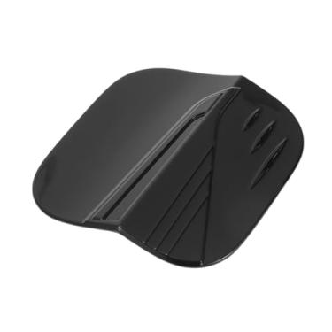 Imagem de Partuto Tampa de porta de tanque de combustível para Honda Civic 2022-2025 tampa de aba de enchimento de combustível tipo adesivo ABS preto brilhante