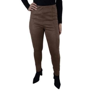 Imagem de Calça Feminina Olho Fatal Suede Marrom - 601854-Feminino