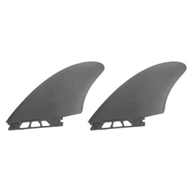 Imagem de Surf Fin Surfboard Fin Fin inflável Paddleboard Fin Longboard Fin PVC Material estável Facível Fácil Instalação Ampla aplicação ideal para profissionais iniciantes pretos 2 peças