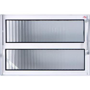 Imagem de Vitro Basculante de Alumínio 1,00x0,80 Branco