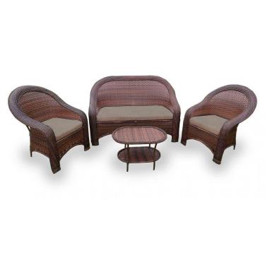 Imagem de Kit De Sofás 1 Sofá 2L + 2 Poltronas + 1 Mesa Centro Duna Fendi