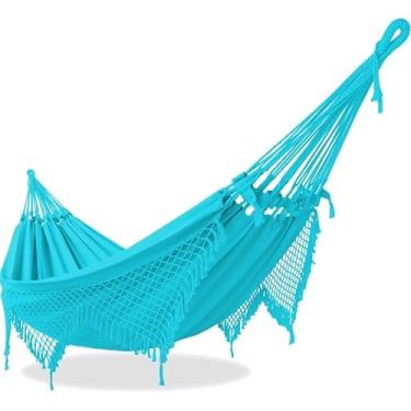 Imagem de REDE DE DESCANSO CASAL DORMIR MUITAS (Azul piscina)