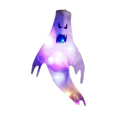 Imagem de Wemay Lâmpada Fantasma LED em Forma de Fantasma para o Dia das Bruxas Luz Fantasma Colorida Pendurada Alimentada por Bateria para Bar de Festa de Halloween Decoração de Jardim ao Ar Livre