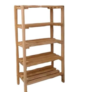 Imagem de Estante 5 Prateleiras Organizadora Móvel Sapateira Rack Armário Livros Roupas Jardim Cozinha Banheiro Lavanderia