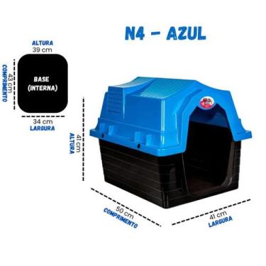 Imagem de Casinha De Cachorro N 4 Para Cachorro Pequeno e Médio Porte - Unishop 