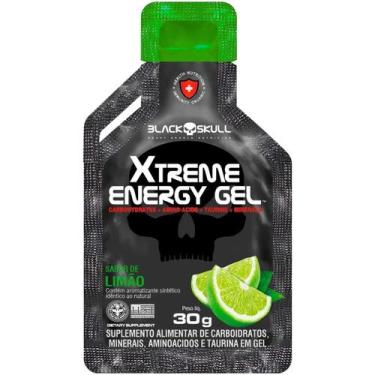 Imagem de Gel De Carboidratos Xtreme Energy Gel 30G Limão Black Skull