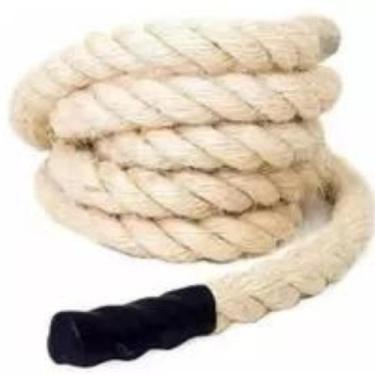 Imagem de Corda Sisal Naval 38mm 6Mts Treino Exercicio Funcional Escalada