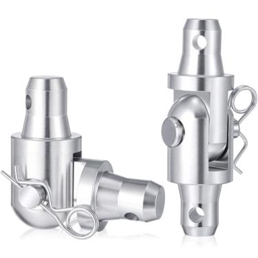 Imagem de Yaocom Pacote com 2 conjuntos de junção de dobradiça flexível de alumínio plano com clipes Pin Tri Box Truss 290mm Trussing Lighting Dj Stage Lighting Accessories