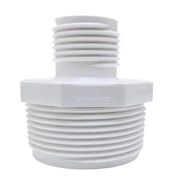 Imagem de Adaptador de mangueira de jardim de PVC da Van Enterprises (macho 1,25" NPT x 3/4" GHT) para bomba de sucção. (adaptadores disponíveis de 3,8 cm e 3,8 cm)