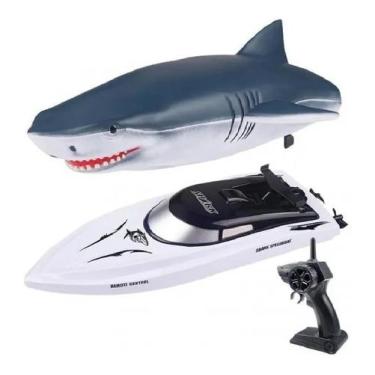 Imagem de Barco Lancha 2 Em 1 Tubarão Shark Controle Remoto