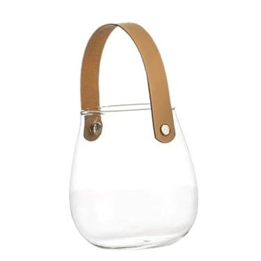 Imagem de Ｂｅｓｇａ Organizador de jarra de armazenamento de vidro Fácil de limpar o vaso de vidro exclusivo vaso de flor de cinto para a para a paisagem da, Grande