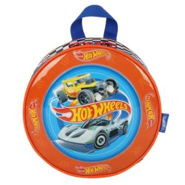Imagem de Lancheira Térmica Infantil Com Alça Hot Wheels Corrida - Luxcel, Azul