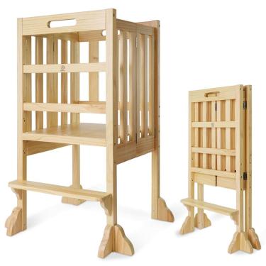 Imagem de Espreguiçadeira de cozinha Helper WOOD CITY Montessori dobrável