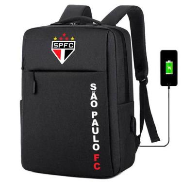 Imagem de Futebol Time Mochila Escolar com Entrada USB Estampa Esportiva Ideal T