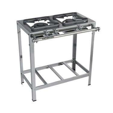 Imagem de Fogão Industrial 2 Bocas 30x30 Inox P5 Top Metalmaq (GLP)