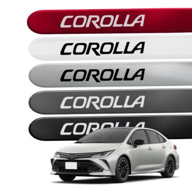 Imagem de Jogo Friso Lateral Redondo Corolla 2008 a 2025 - ZP Automotive, PRATA 