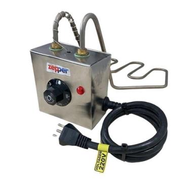 Imagem de Resistencia Fritadeira Eletrica 20 Litros 5000w Zepper, 110V, Inox