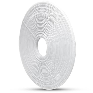 Imagem de Hordion 50 metros de barbatanas de plástico para costura, espartilho de baixa densidade costurado de 6 mm para vestido de casamento, vestido de noiva, lingerie, chapéus, bolsas, branco