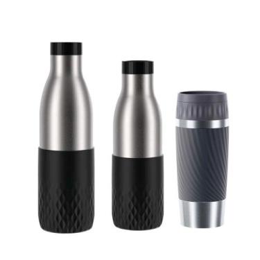 Imagem de Kit Tefal: 2 Garrafas 500ml e 700ml + Copo com Tampa Térmico