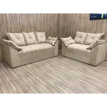 Imagem de Sofá 2 e 3 Lugares Confort Refúgio - Alpoim, Bege, 2 e 3 Lugares