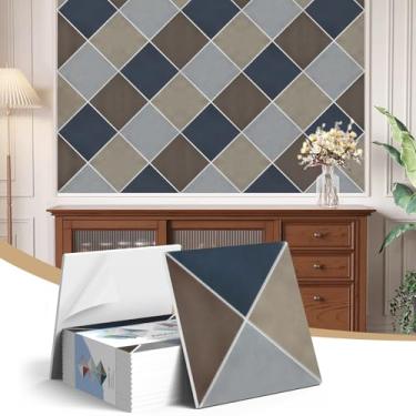 Imagem de Pacote com 12 painéis acústicos, painéis autoadesivos à prova de som para paredes, painéis de parede de tijolo acústico retrô 3D, azulejos decorativos para estúdio, casa, escritórios, 30 cm x 30 cm x